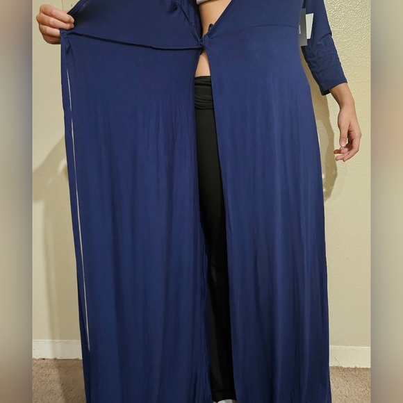 Lulu's Deep Blue Long Sleeve Dress - Picture 7 of 11